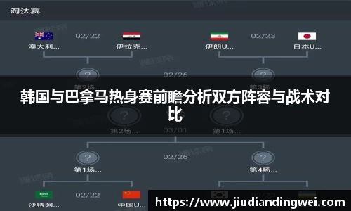 韩国与巴拿马热身赛前瞻分析双方阵容与战术对比